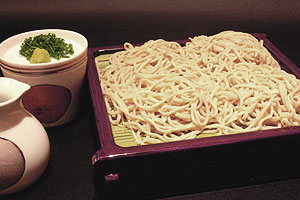 冷たい蕎麦